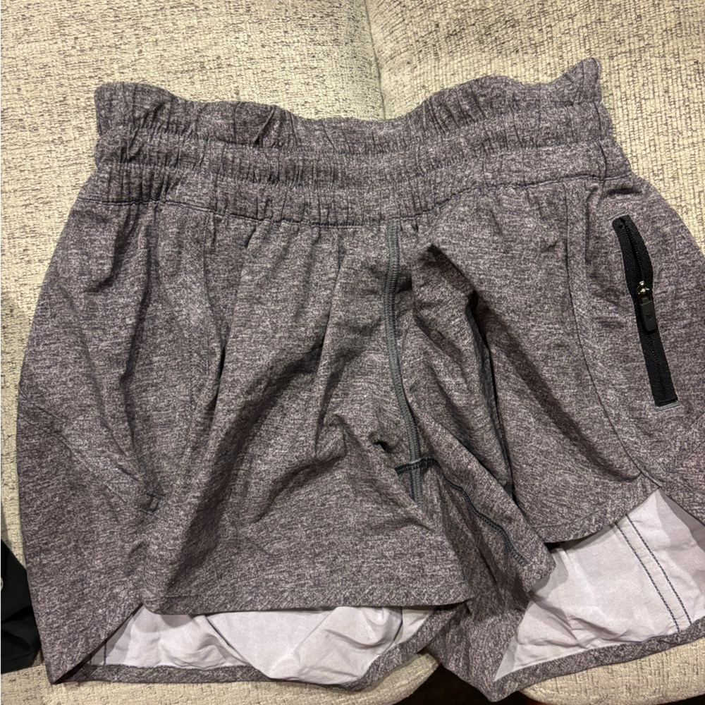 Gray Lululemon athletic shorts